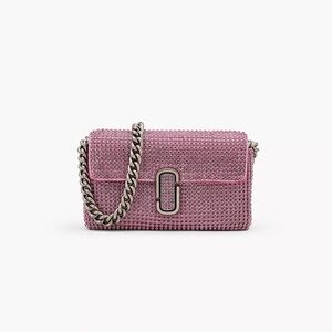 Marc Jacobs pink embellished mini shoulder bag